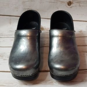 Silver Dansko Clogs